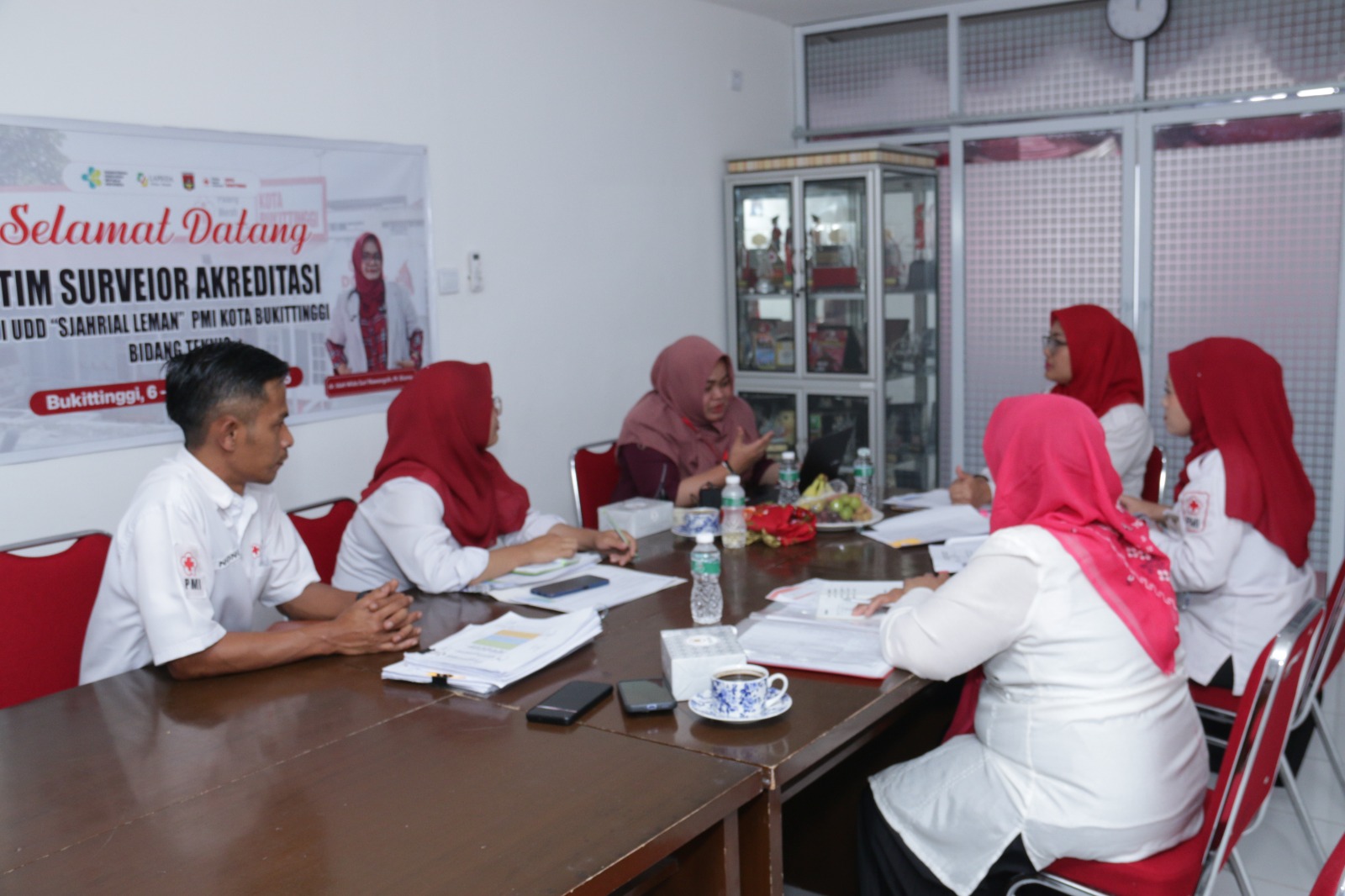 Unit Donor Darah PMI Kota Bukittinggi Melaksanakan Survey Akreditasi
