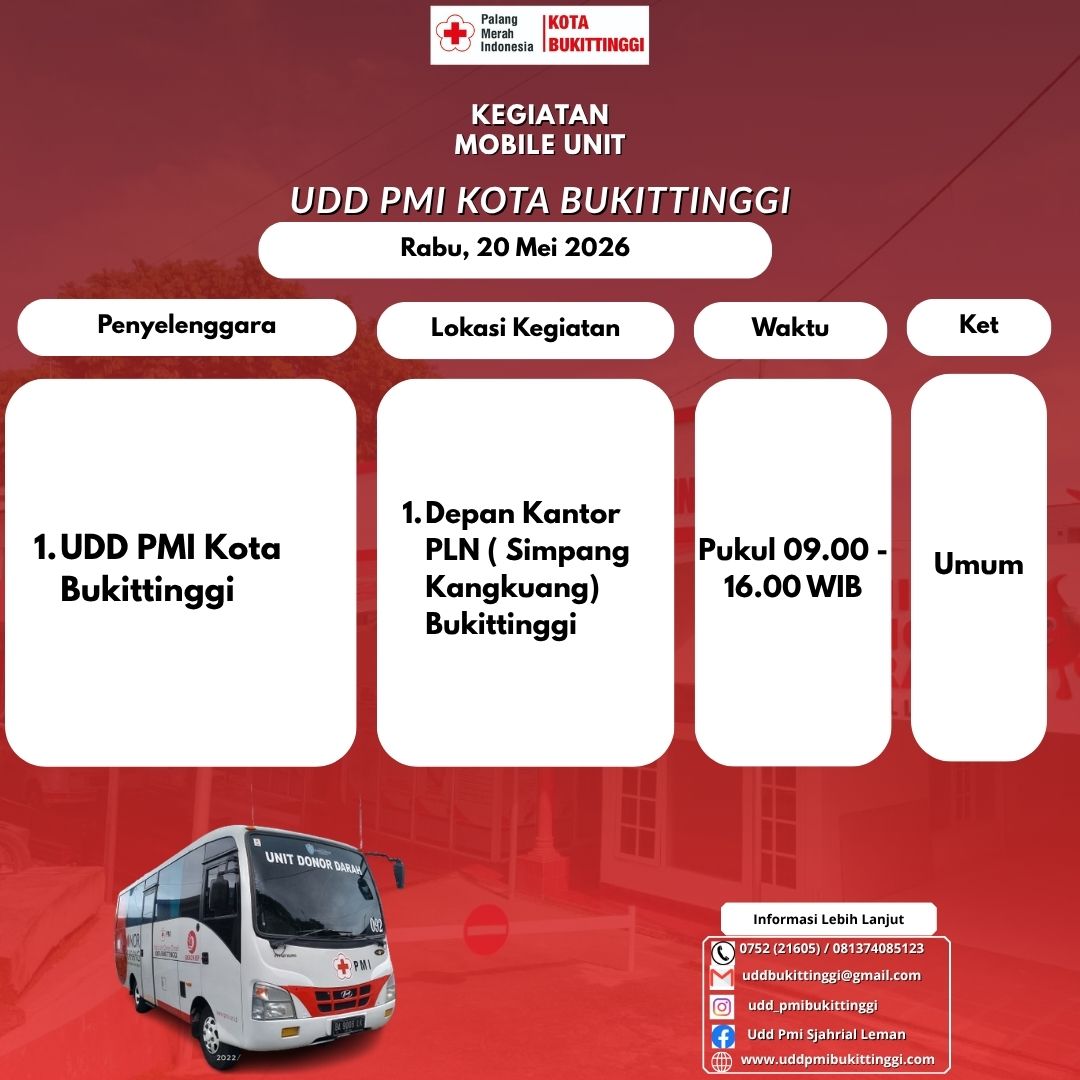 Kegiatan Mobile Unit hari ini, Rabu 20 Mei 2026