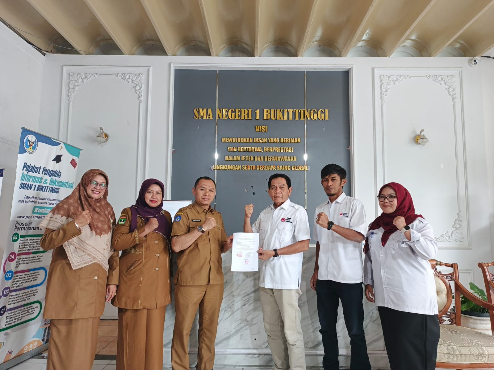 UDD PMI Kota Bukittinggi lanjutkan kerja sama dengan SMAN 1 Bukittinggi